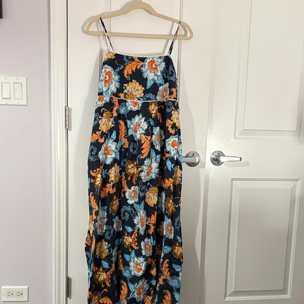 Floral Maxi Dress with Spaghetti Straps sea-folly Australia size large